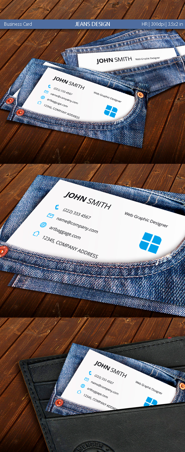 Jeans Design Business Card