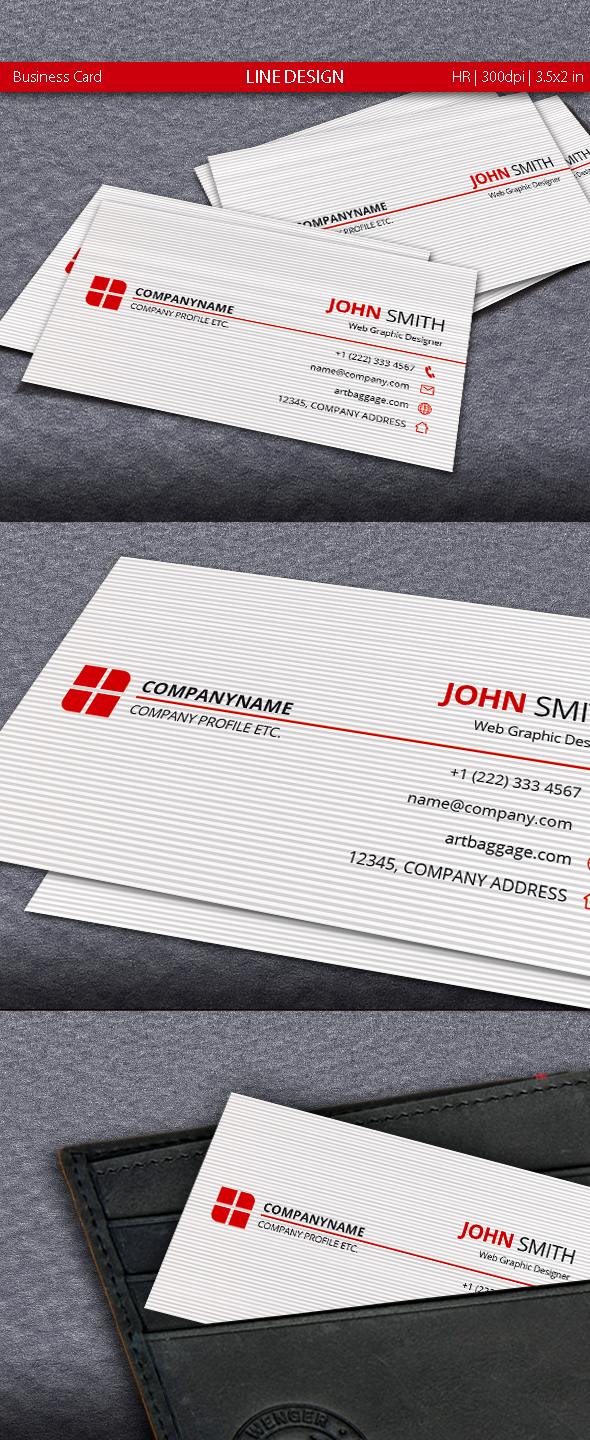 Line Design Business Card