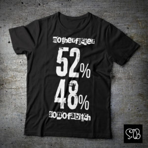 My Percentage Son of a Bitch & Mother Fucker Punk T-shirt Black