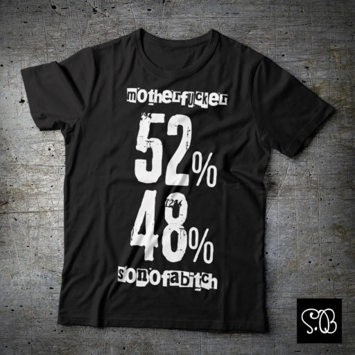 My Percentage Son of a Bitch & Mother Fucker Punk T-shirt Black
