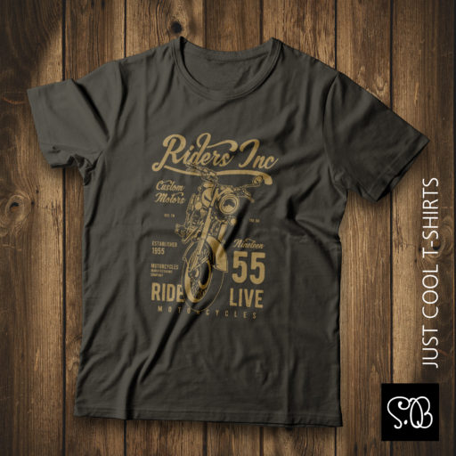 Riders Inc Custom Motors Motorcycle Vintage T-shirt