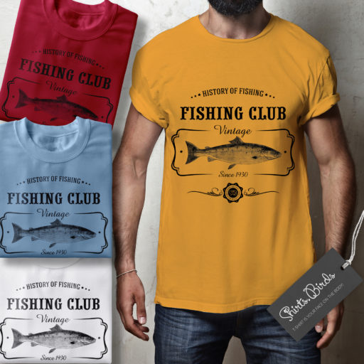 Fishing Club History of Fishing Vintage T-shirt