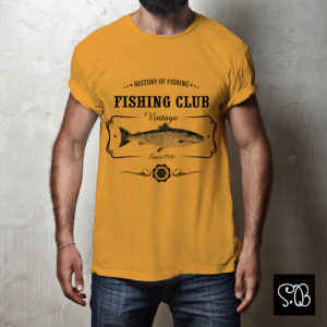 Fishing Club History of Fishing Vintage T-shirt
