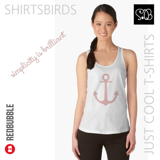Anchor | Woman Sea T-shirt | Mellow Rose Color